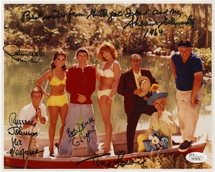 Gilligans Island Cast Signed 8x10 Photograph (JSA)